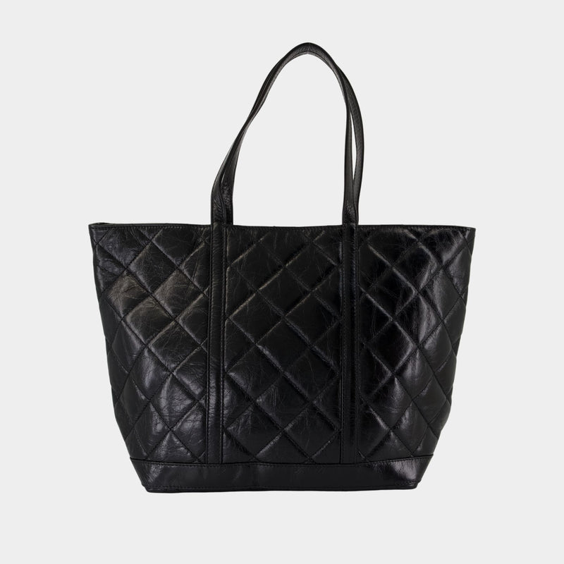 トートバッグ Vanessa Bruno Xl Shopper Bag - Leather - Black Xl Shopper Bag - Vanessa Bruno - Leather - Black
