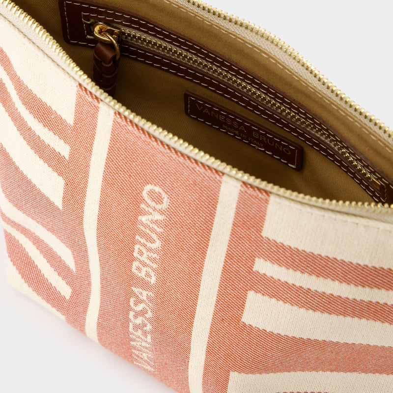 クラッチバッグ vanessabruno Pouch - Vanessa Bruno - Cotton - Brown Pouch - Vanessa Bruno - Cotton - Brown