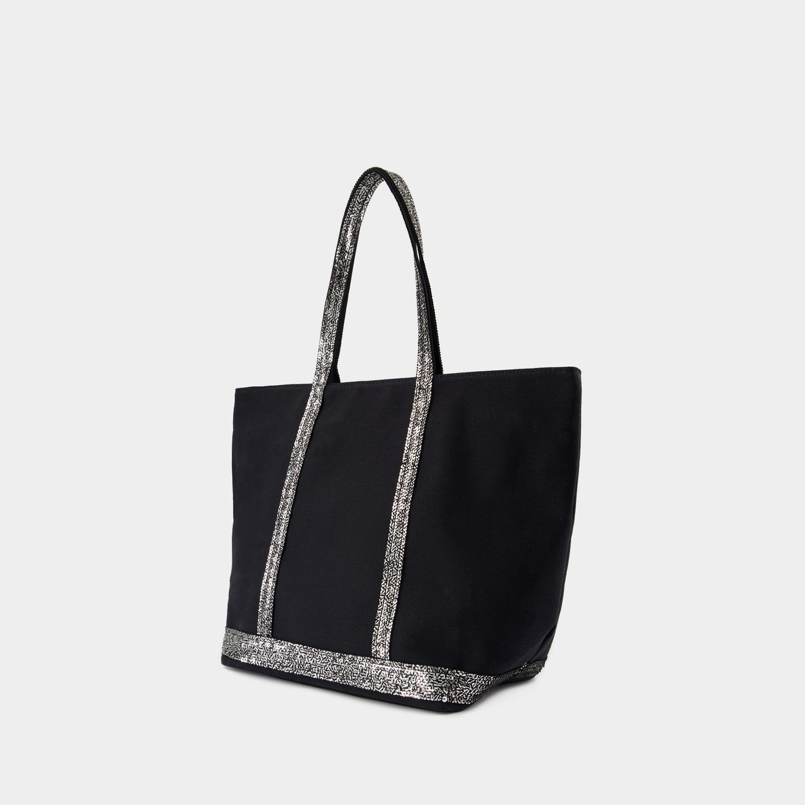 Cabas L Shopper Bag Vanessa Bruno Cotton Black - Main Image