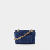Nano Moon Bag - Vanessa Bruno - Linen - Blue