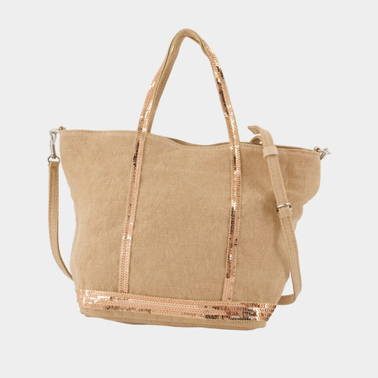 S Shopper Bag - Vanessa Bruno - Linen - Pink