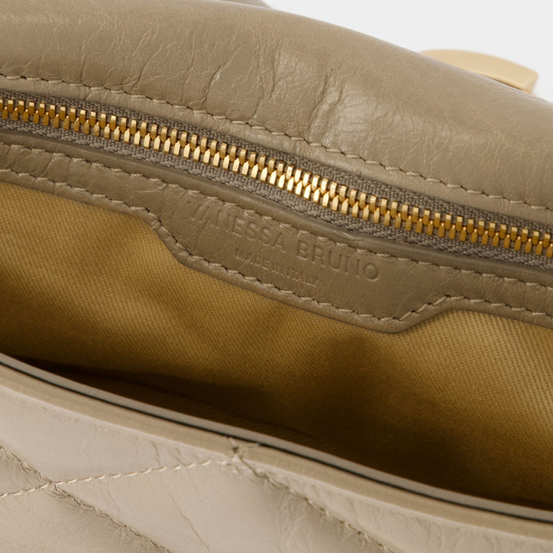 Moon Medium Handbag - Vanessa Bruno - Leather - Brown