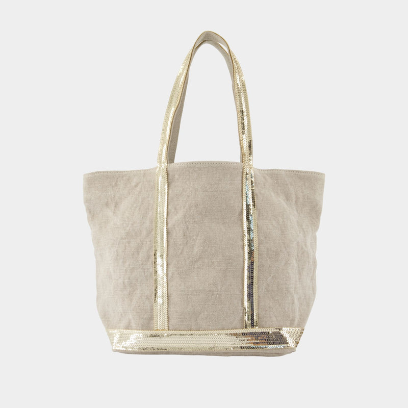 【関税込み】M Zippe Shopper Bag - Vanessa Bruno - Linen - Kh M Zippe Shopper Bag - Vanessa Bruno - Linen - Neutral