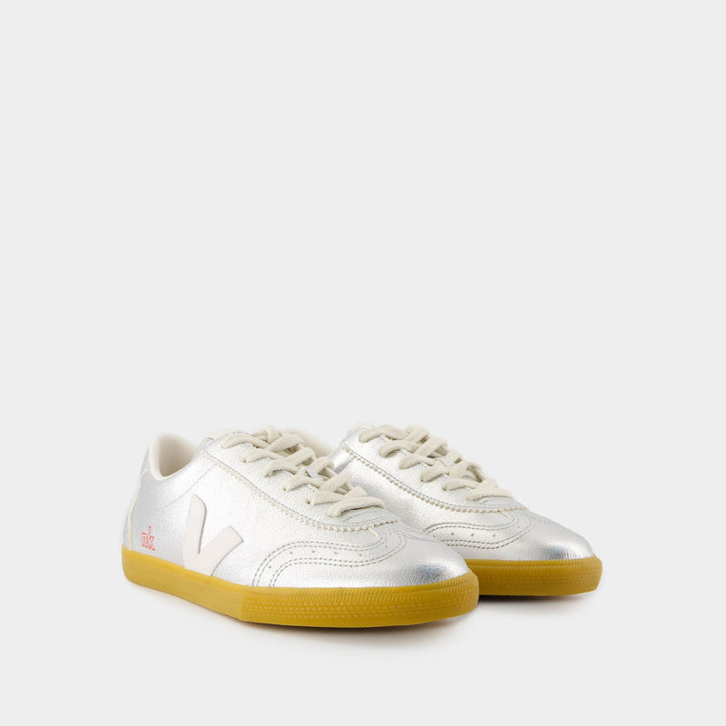 Volley Sneakers - Veja x NK - Leather - Silver