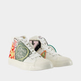 Hoshi High Top Vulcanized Sneakers - Kenzo - Cotton - Multicolor