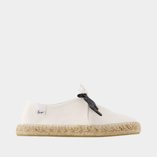 Espadrilles Flat Shoes - Kenzo - Cotton - White
