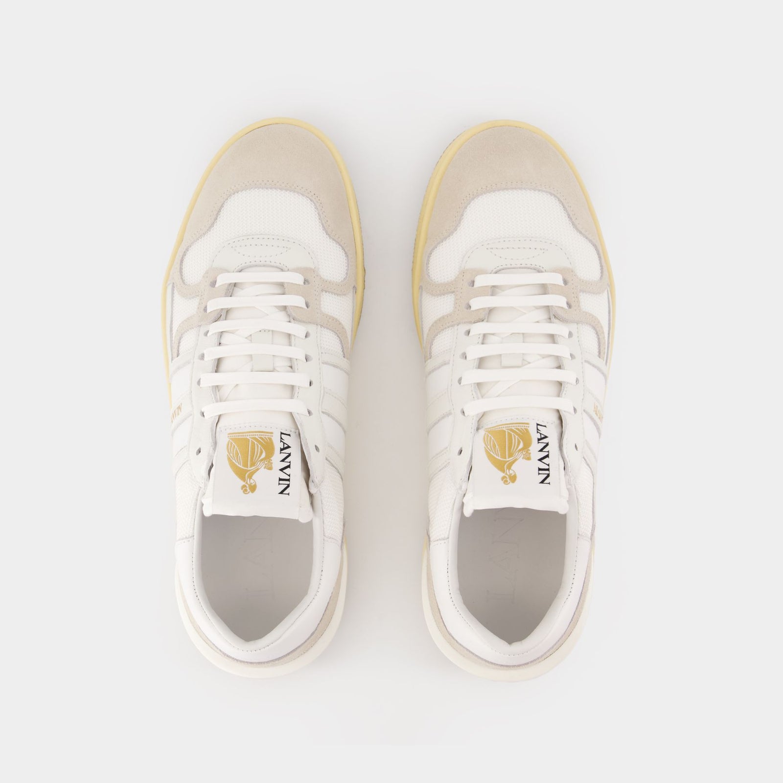 Clay Sneakers - Lanvin - Leather - White