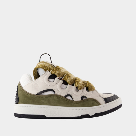 Curb Sneakers - Lanvin - Synthetic - White/Khaki