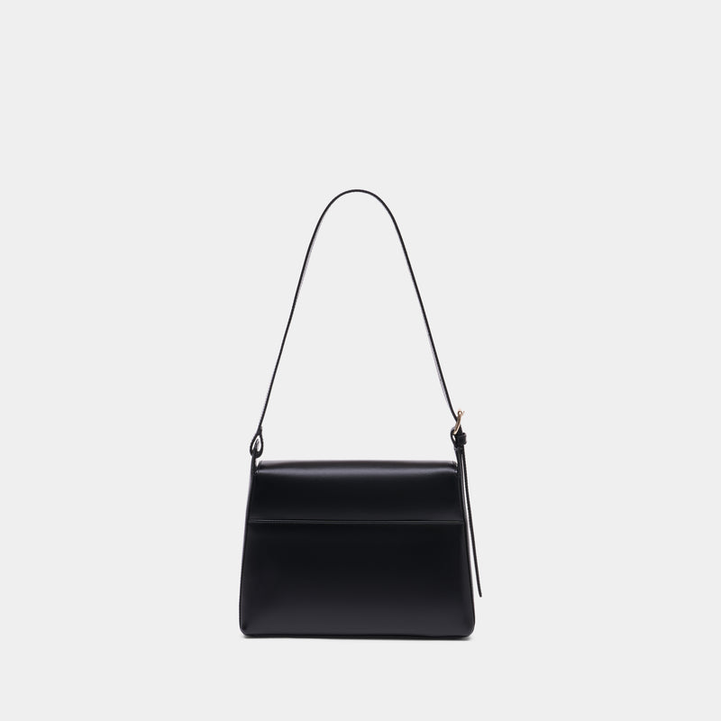 Virginie Flap Shoulder Bag - A.P.C. - Leather - Black