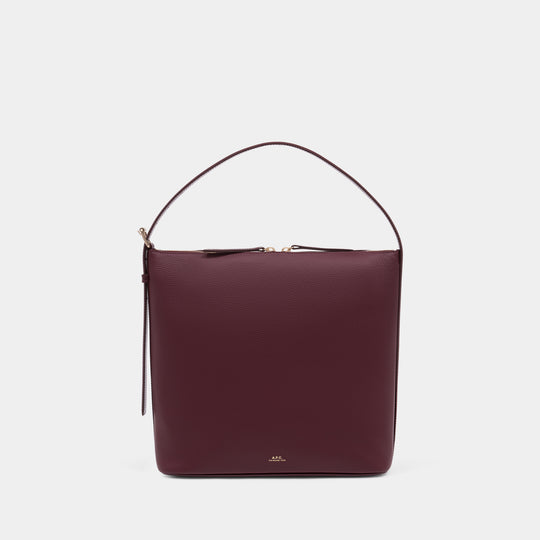Vera Shoulder Bag - A.P.C. - Leather - Bordeau