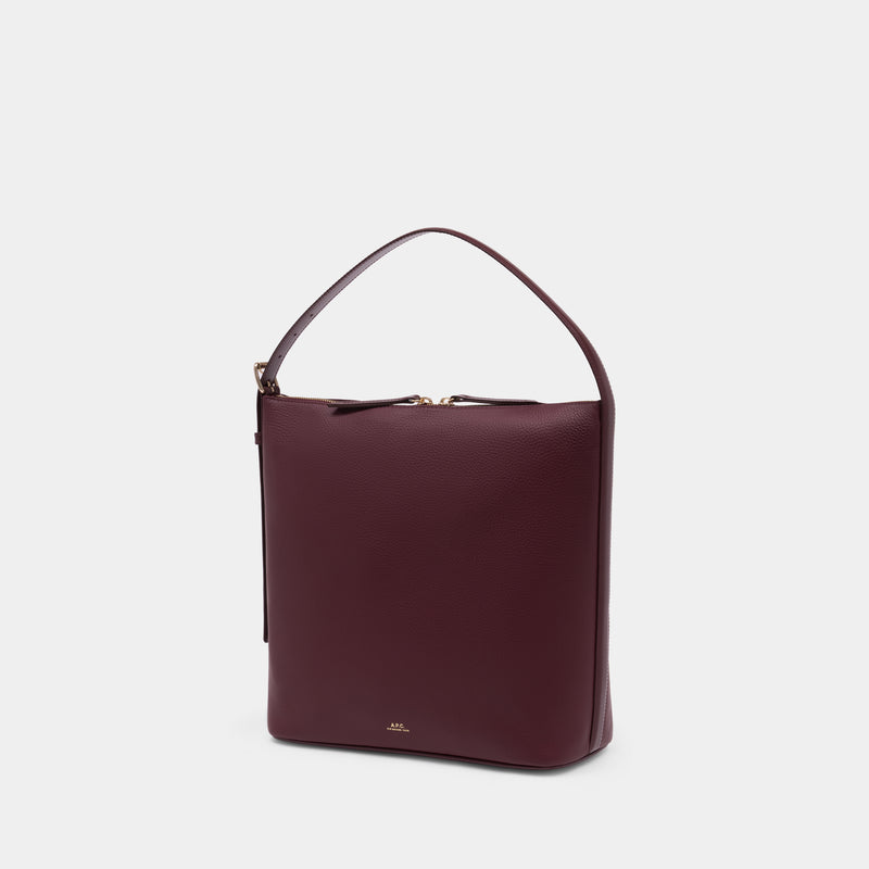 Vera Shoulder Bag - A.P.C. - Leather - Bordeau