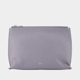 Neige Clou Toiletry Bag - A.P.C. - Leather - Purple