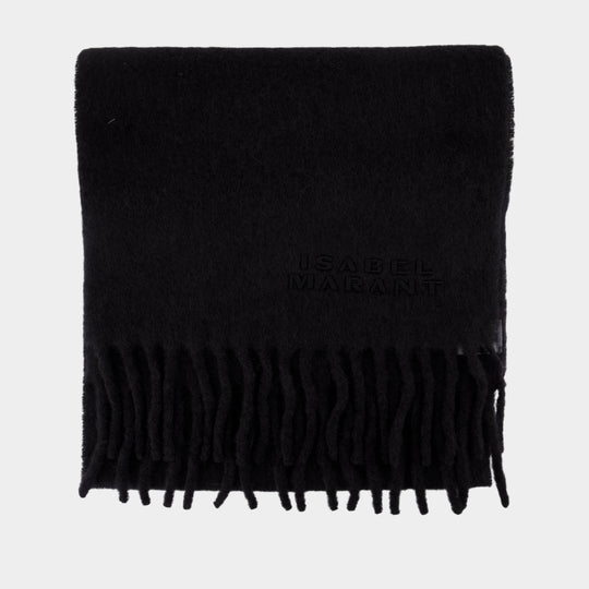 Firny Gz Scarf - Isabel Marant - Wool - Black