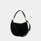 Oskan Soft Zip Gz Shoulder Bag - Isabel Marant - Leather - Black