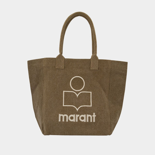 Yenky Gz Shopper Bag - Isabel Marant - Cotton - Khaki