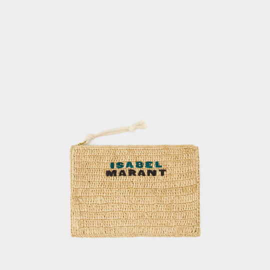 Praia Pouch Gc Pouch - Isabel Marant - Raffia - Beige