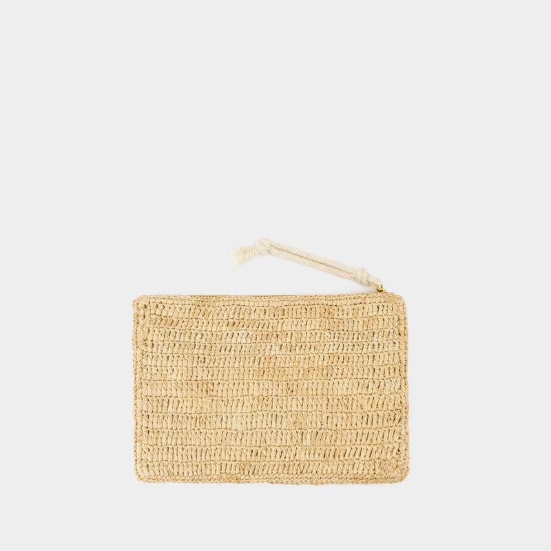 Praia Pouch Gc Pouch - Isabel Marant - Raffia - Beige