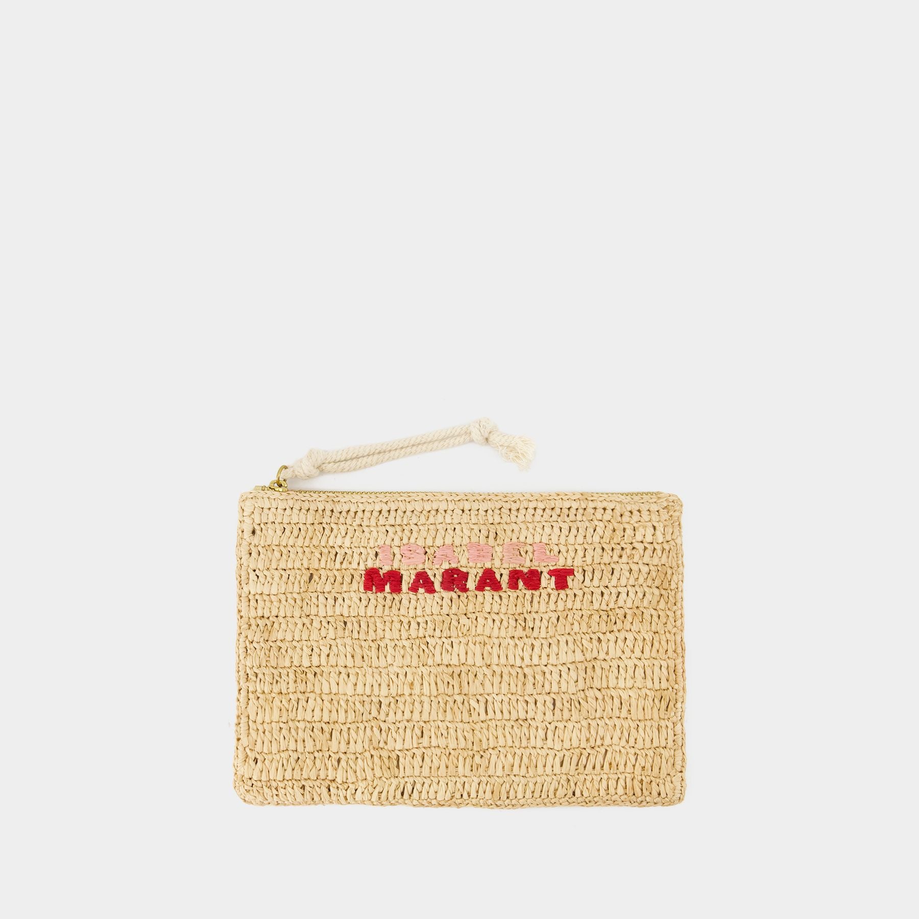 ポーチ Netia Ge Pouch - Isabel Marant - Cotton - Red 23PPO0002FA-A1X46M-01BK-F.jpg?
