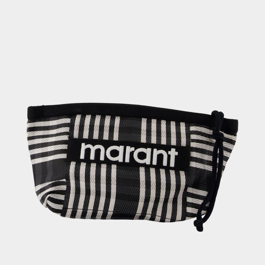 Powden Ge Clutch - Isabel Marant - Nylon - Black