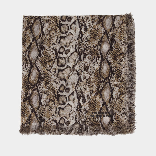 Madicia Gb Scarf - Isabel Marant - Wool - Neutral