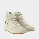 Senny High Gb Sneakers - Isabel Marant - Leather - White