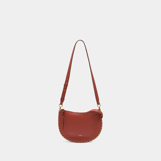 Oskan Soft Zip Shoulder Bag - Isabel Marant - Leather - Brick