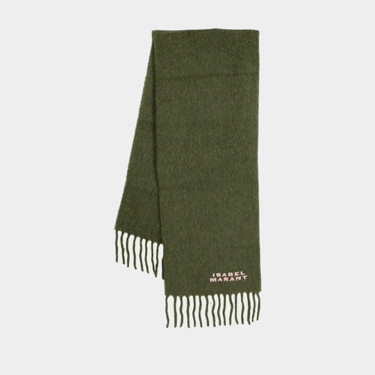 Firny Scarf - Isabel Marant - Wool - Khaki