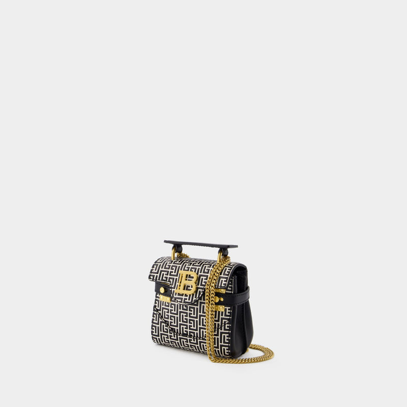 B-Buzz Mini 12 Crossbody - Balmain - Leather - Ivory