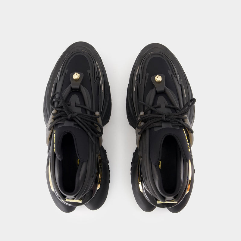 Unicorn Low Sneakers - Balmain - Leather - Black
