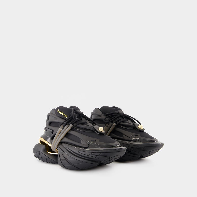 Unicorn Low Sneakers - Balmain - Leather - Black