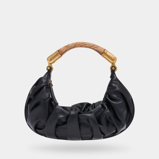 Ebene Medium Bag - Balmain - Leather - Black