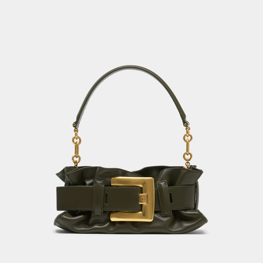 Anthem Mini Shoulder Bag - Balmain - Leather - Green