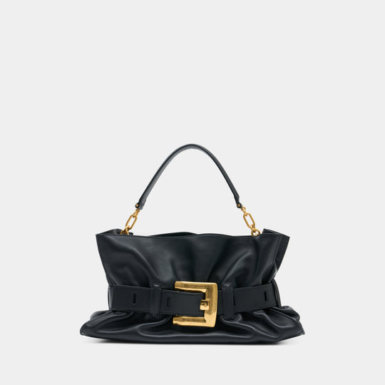 Anthem Medium Shoulder Bag - Balmain - Leather - Black