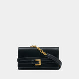 Shuffle Wallet On Chain - Balmain - Leather - Black