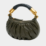 Ebene Mini Bag - Balmain - Leather - Green