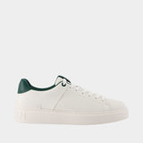 B Court Sneakers - Balmain - Leather - White