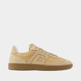 Swan Sneakers - Balmain - Leather - Beige