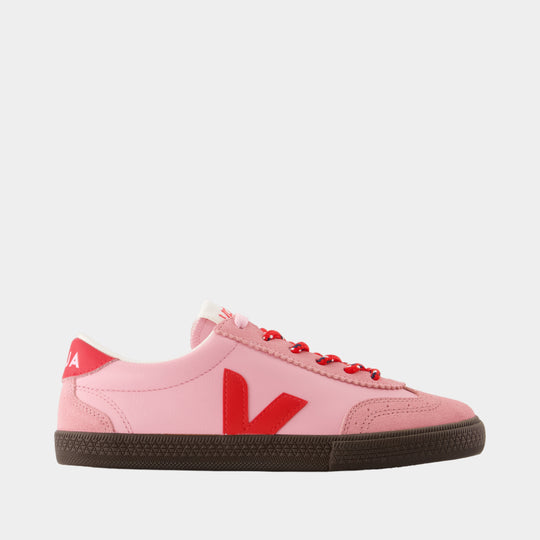 Volley Sneakers - Veja - Leather - Pink
