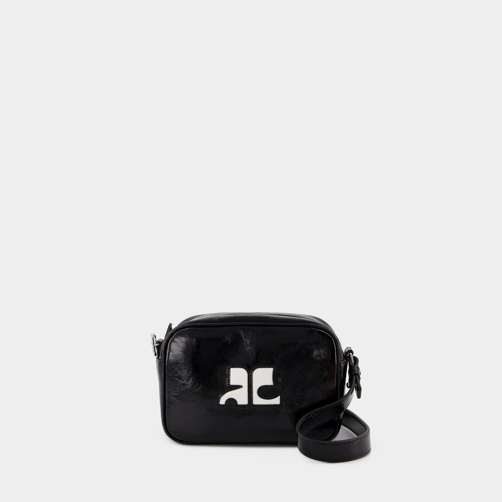 ショルダーバッグ・ポシェット Reedition Camera Crossbody - Courreges - Leather - Black PERGSA061CR00657075_base_1.jpg