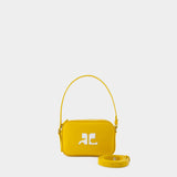 Slim Camera Bag - Courreges - Leather - Yellow