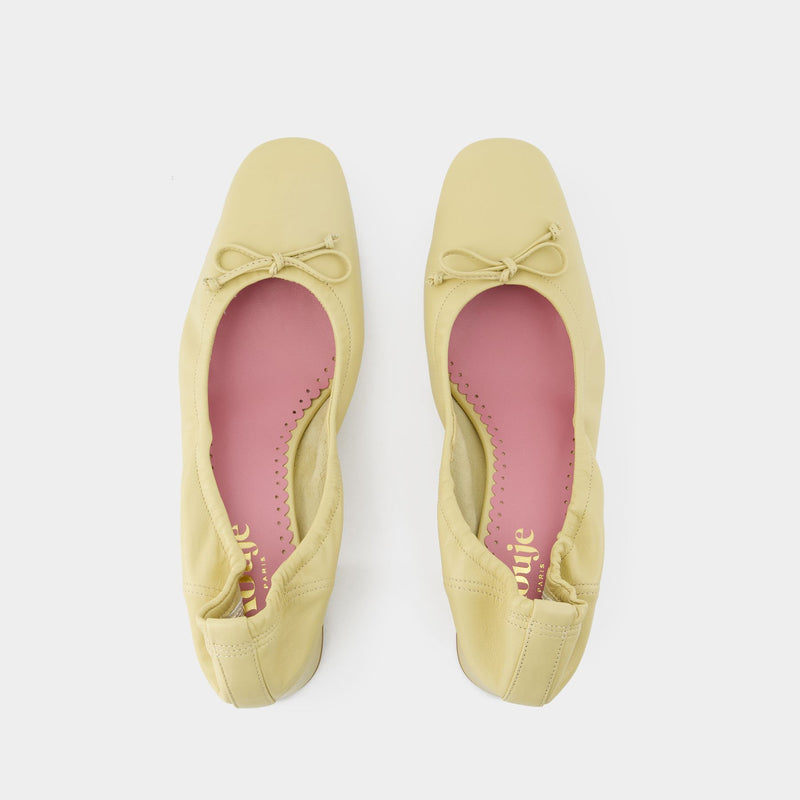 Nicoise Pumps Rouje Leather Beige