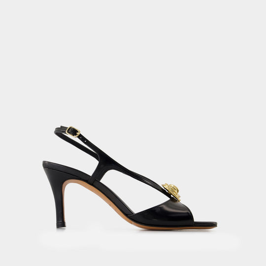 Rosa Sandals - Rouje - Leather - Black
