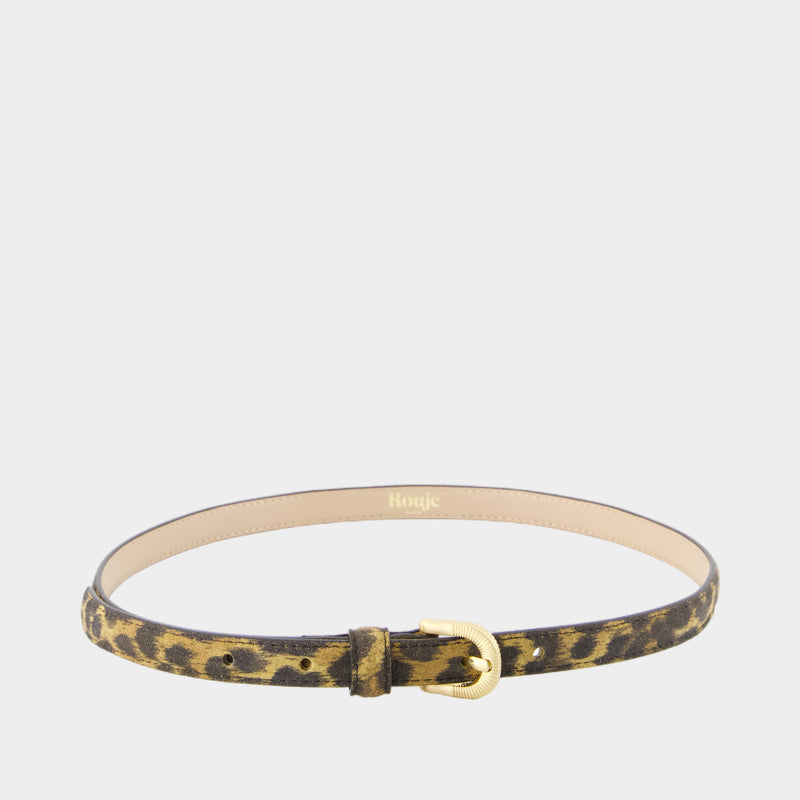 Signature Belt - Rouje - Leather - Brown