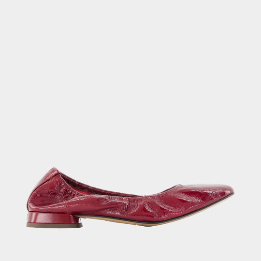 Nina ballet flats - Rouje - Leather - Bordeaux