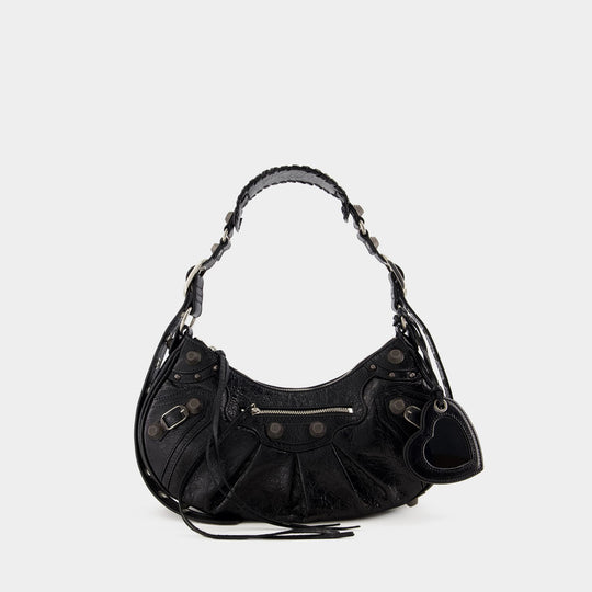 Le Cagole Bag S in Black Leather