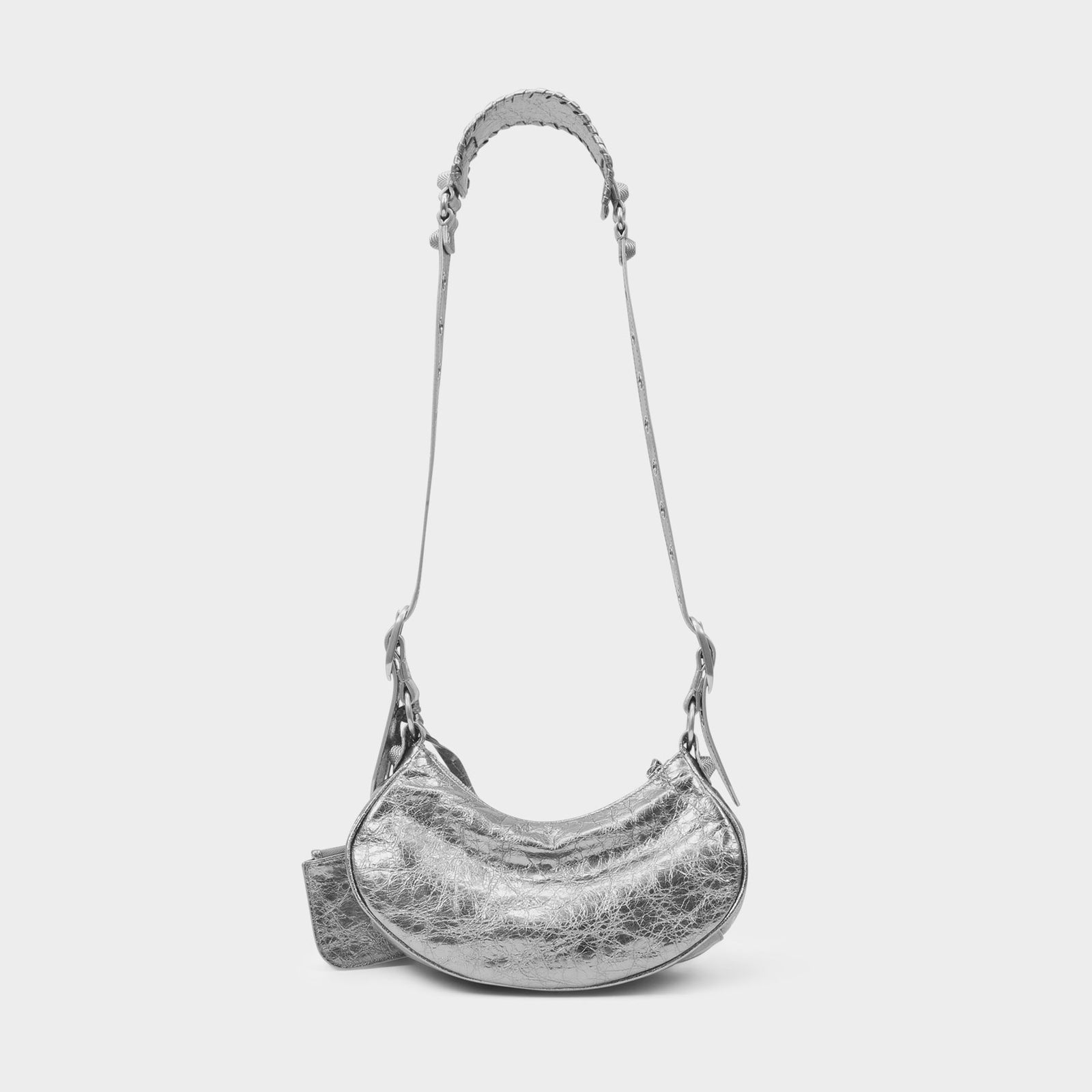 Cagole Shoulder Xs Bag - Balenciaga - Silver - Leather