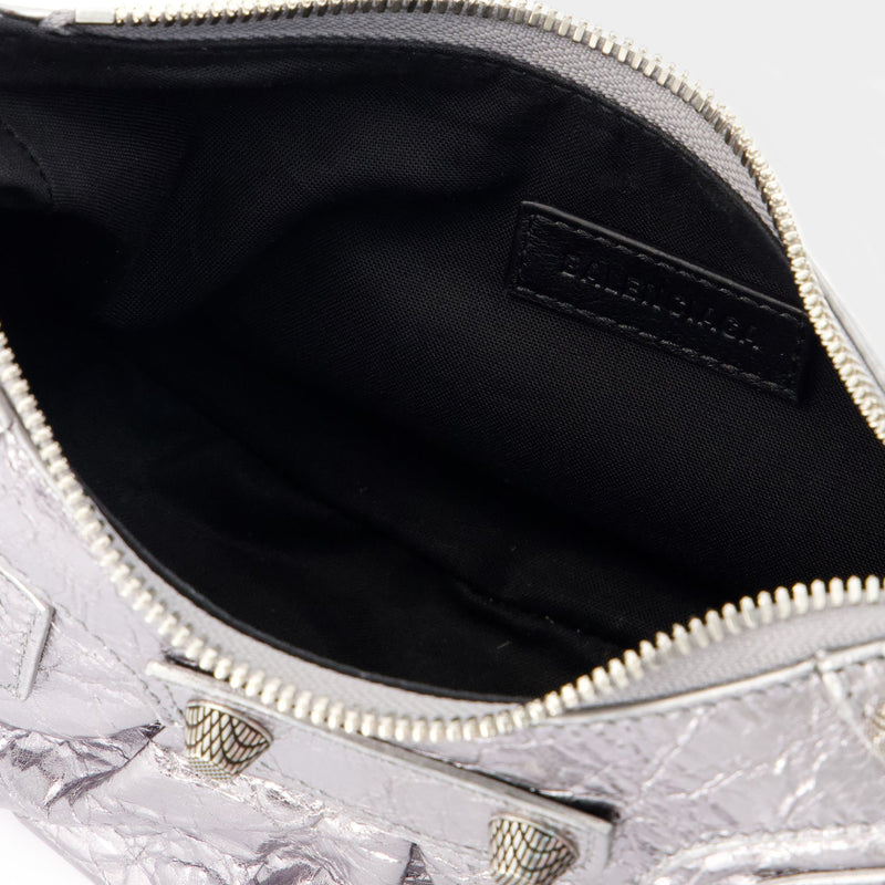 Cagole Shoulder Xs Bag - Balenciaga -  Silver - Leather