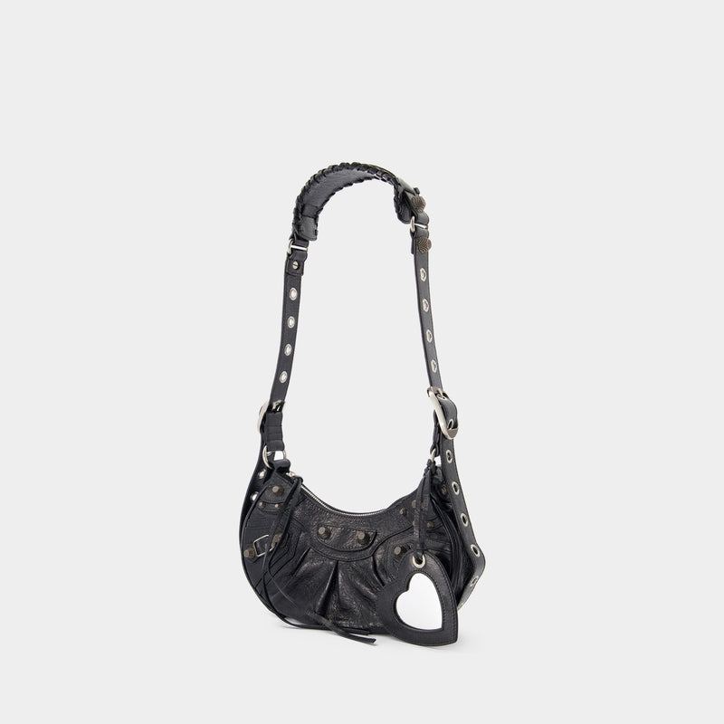 Cagole Shoulder Xs Bag - Balenciaga -  Black - Leather