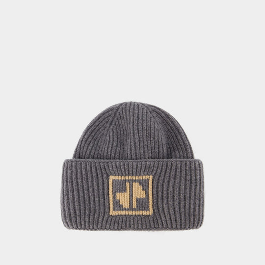 Jp Beanie - PATOU - Wool - Grey