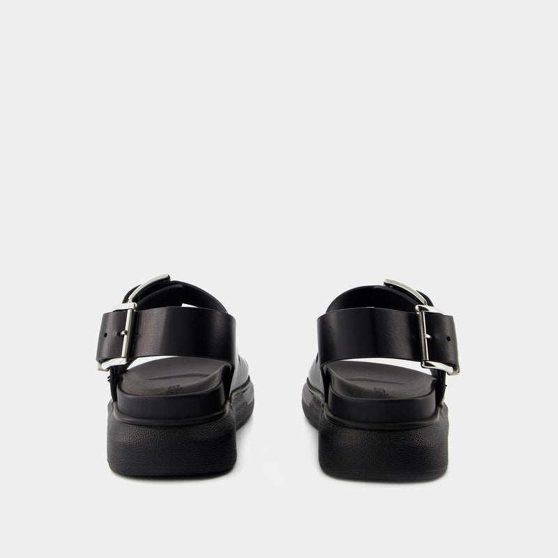 Seal Sandals - Alexander McQueen - Calfskin - Black